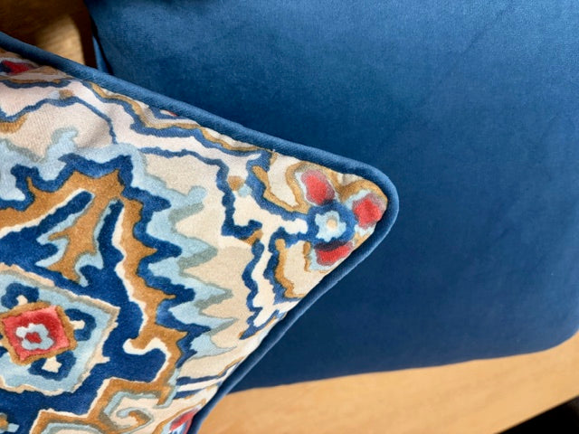 2 x Velvet Linwood Fabric Cushions